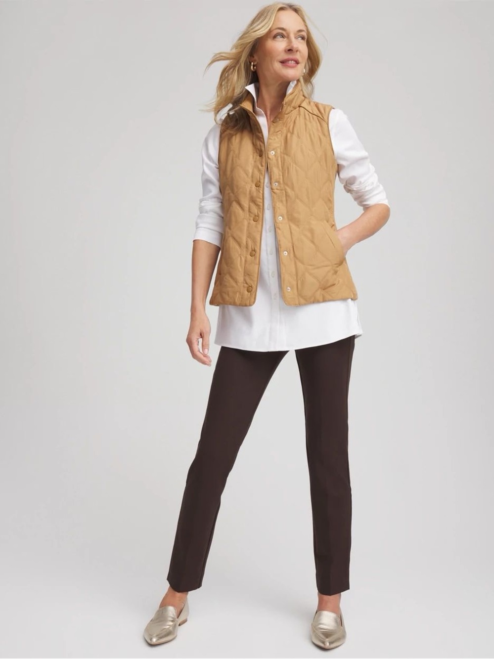 Chico’s Juliet Slim Trim Detail Ankle Pants So Slimming